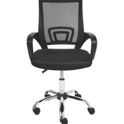 Bureaustoelen|Bureaustoelen-Beliani SOLID - Bureaustoel - Zwart - Polyester