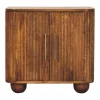 Dressoirs-Artisan Furniture Solis Geribbelde Dressoir, 2 Deuren en 2 Planken, Lichtbruin