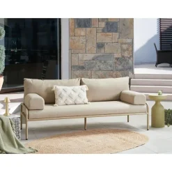 Leen Bakker SOLOFRA - Tuinbank 2-zits - Beige - Aluminium