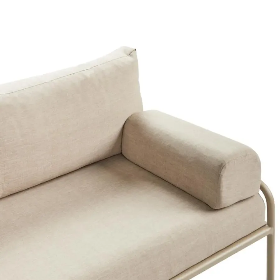 Leen Bakker SOLOFRA - Tuinbank 2-zits - Beige - Aluminium