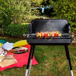 Barbecues En Accessoires-Leen Bakker Somagic Barbecue - Zwart - 56 x 33 x 74cm