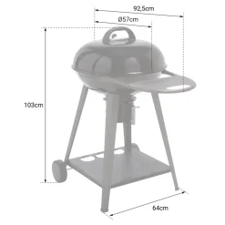 Barbecues En Accessoires-Somagic Barbecue YUTAN - Zwart - Staal