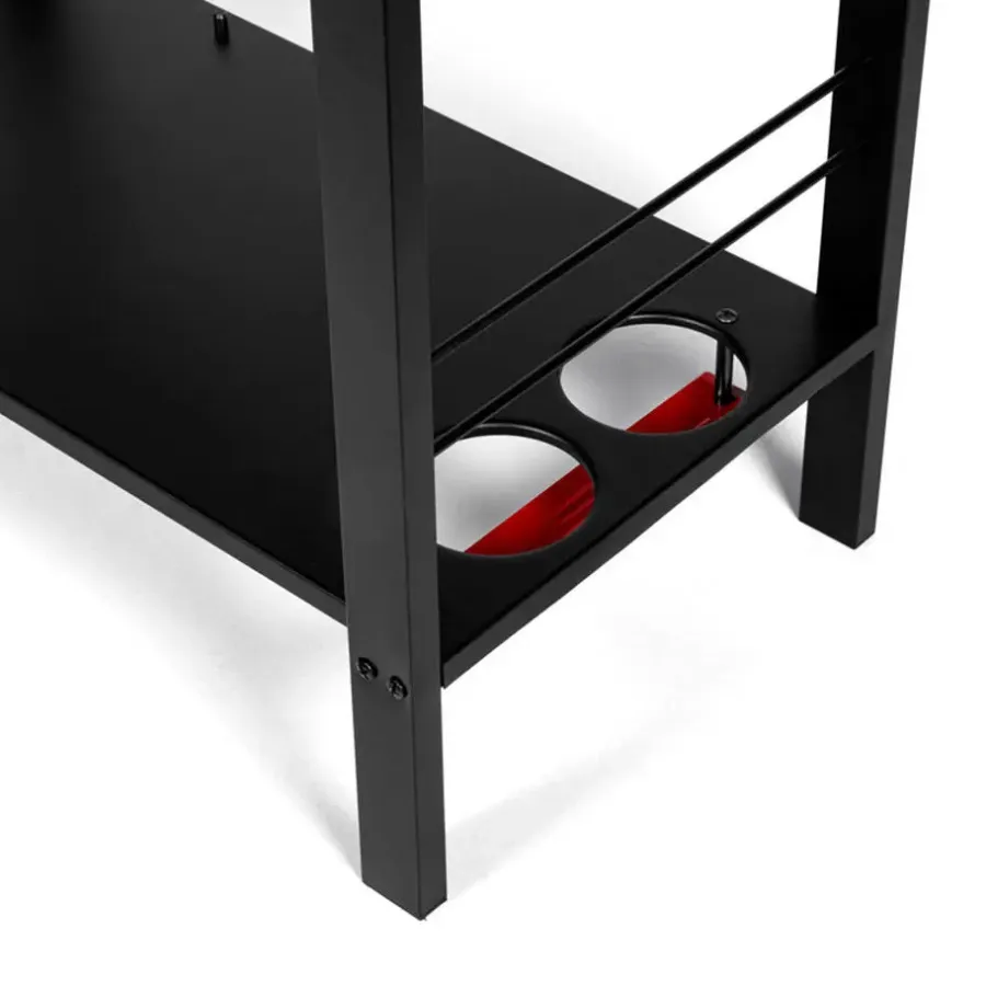 Leen Bakker Somagic Plancha - Zwart - 112.5 x 47.5 x 88.5cm