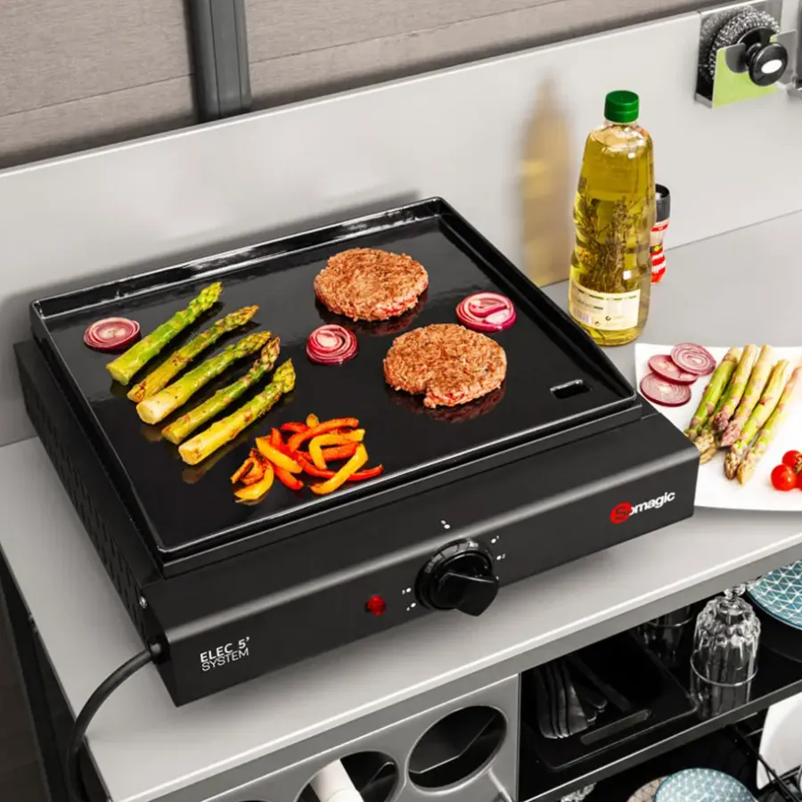Barbecues En Accessoires-Somagic Plancha OLIANA - Zwart - Staal