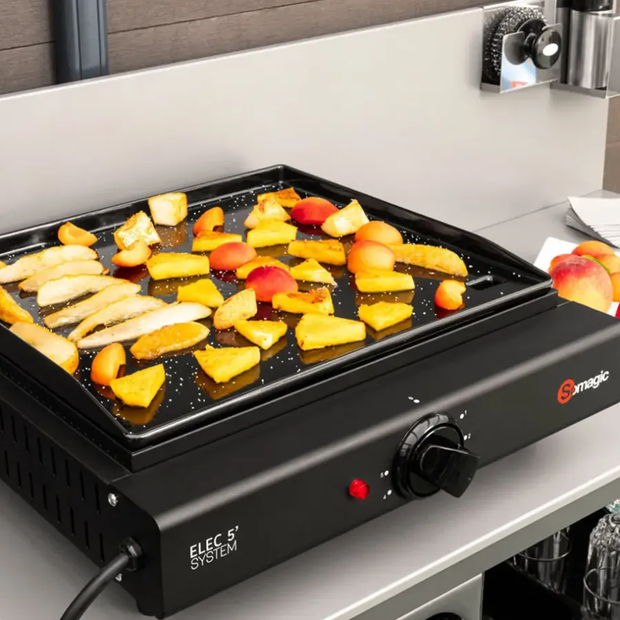 Barbecues En Accessoires-Somagic Plancha OLIANA - Zwart - Staal
