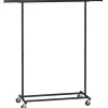 Kledingopbergers|Kledingrekken-Songmics Kledingrek Astrid - 132 x 45,5 x 160 cm - Zwart