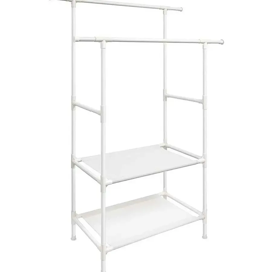 Songmics Metalen kledingstandaard belastbaar tot 70 kg, eenvoudige montage, 2