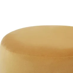 Poefen-Beliani SOPHIA - Poef - Geel - 39 cm - Fluweel