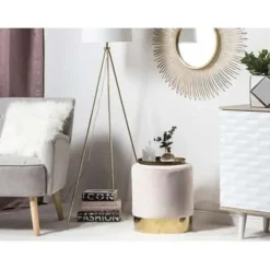 Poefen-Beliani SOPHIA - Poef - Roze - 39 cm - Fluweel