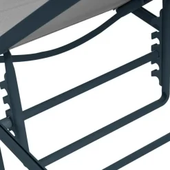 Ligbedden-Leen Bakker SORONI - Ligstoel set van 2 - Grijs/Lichtgrijs - Staal