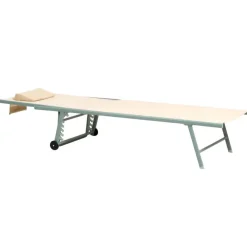 Ligbedden-Leen Bakker SORONI - Ligstoel set van 2 - Groen/Beige - Staal