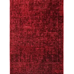 Vloerkleden|Laagpolige Vloerkleden-Muratap SPACE Vloerkleed - Laagpolig Effen Velours - Rood 140x200 cm - Modern Woonkamer