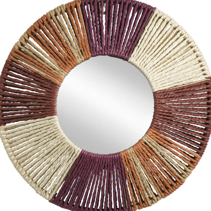 Leen Bakker Spiegel Fes - multikleur - Ø40 cm