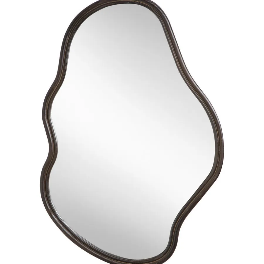 Leen Bakker Spiegel Wenen bruin MDF - 70x40 cm