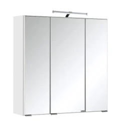 Spiegelkasten-Held Spiegelkast Bobbi 60cm model 2 3 deuren & ledverlichting - wit