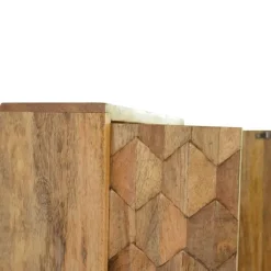 Artisan Furniture Spiegelkast met Houtsnijwerk