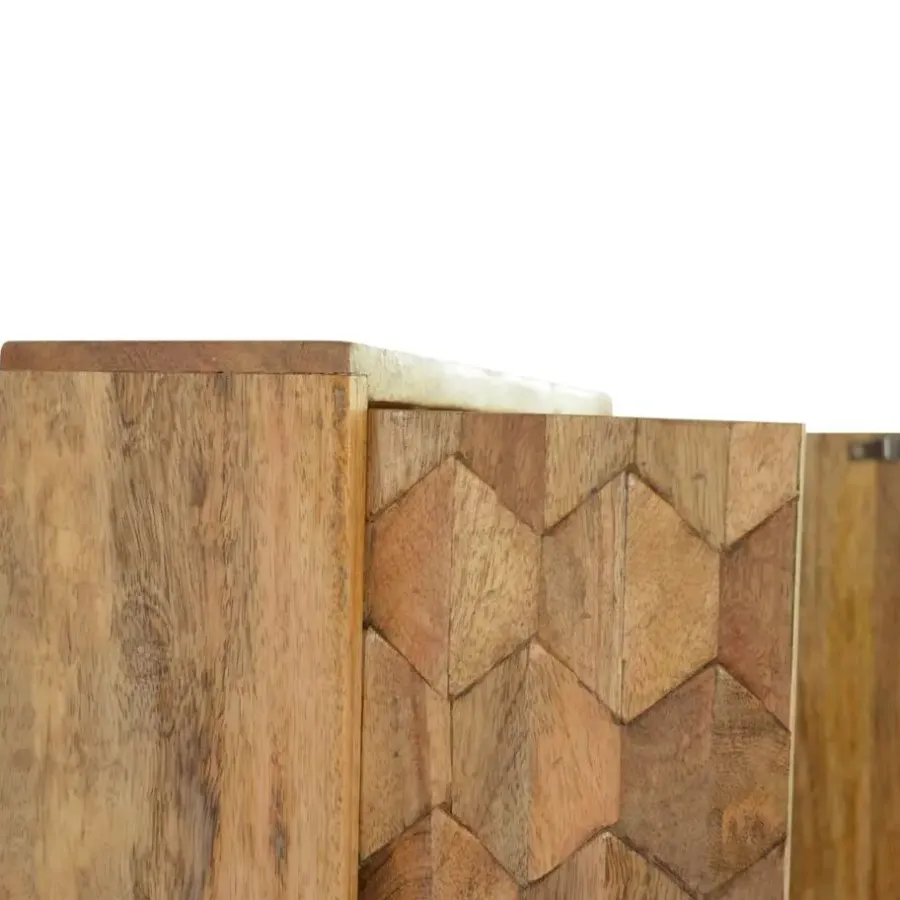Artisan Furniture Spiegelkast met Houtsnijwerk