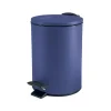 Spirella Pedaalemmer Cannes - blauw - 3L - metaal - 17 x 25 cm