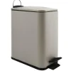 Spirella Pedaalemmer Paris - beige - 5L - metaal - 28x14x29 cm