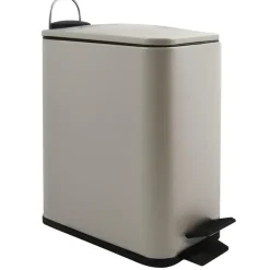 Spirella Pedaalemmer Paris - beige - 5L - metaal - 28x14x29 cm