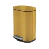 Prullenbakken-Spirella Pedaalemmer Venice - mat goud - 5L - metaal - 21 x 30 cm
