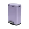Spirella Pedaalemmer Venice - lila paars - 5L - metaal - 21x30 cm