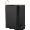 Spirella Pedaalemmer Vienne - zwart - 5L - metaal - 28 x 14 x 29 cm