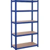 Songmics Stalen stellingkast met 5 etages, 875 KG, 40x90x180cm, blauw