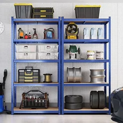 Songmics Stalen stellingkast met 5 etages, 875 KG, 40x90x180cm, blauw