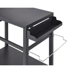 Beliani STALETTI - Keukentrolley - Zwart - Staal