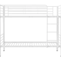 Emob Exclusive Stapelbed Dixie 90x200cm - metaal - mat wit