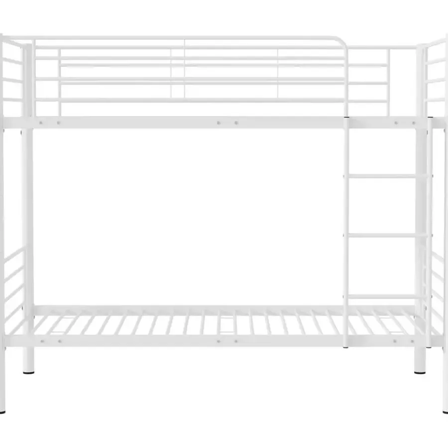 Emob Exclusive Stapelbed Dixie 90x200cm - metaal - mat wit