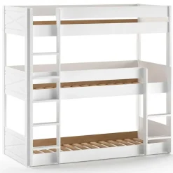 Vipack Stapelbed voor 3 personen Scott - 207x105x200 cm - Wit