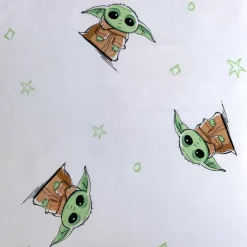 Kinderdekbedovertrekken-Star Wars Dekbedovertrek Baby Yoda - Eenpersoons - 140 x 200 cm - Katoen