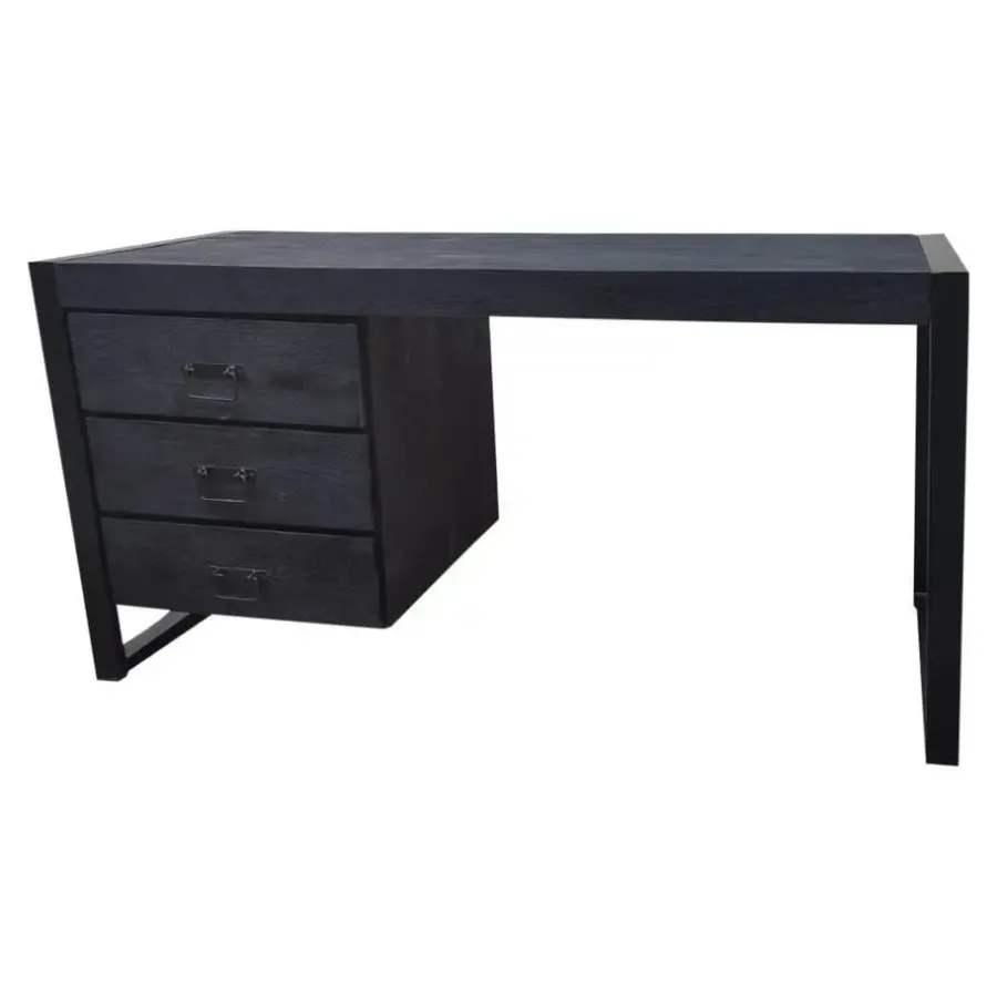 StarFurn - Bureau Boaz 145 cm - zwart
