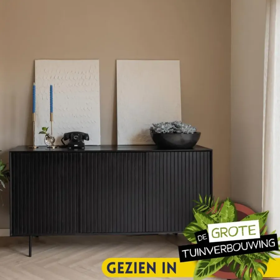 Dressoirs-StarFurn - Dressoir Madison 165 cm - zwart