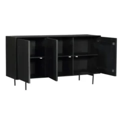 Dressoirs-StarFurn - Dressoir Madison 165 cm - zwart