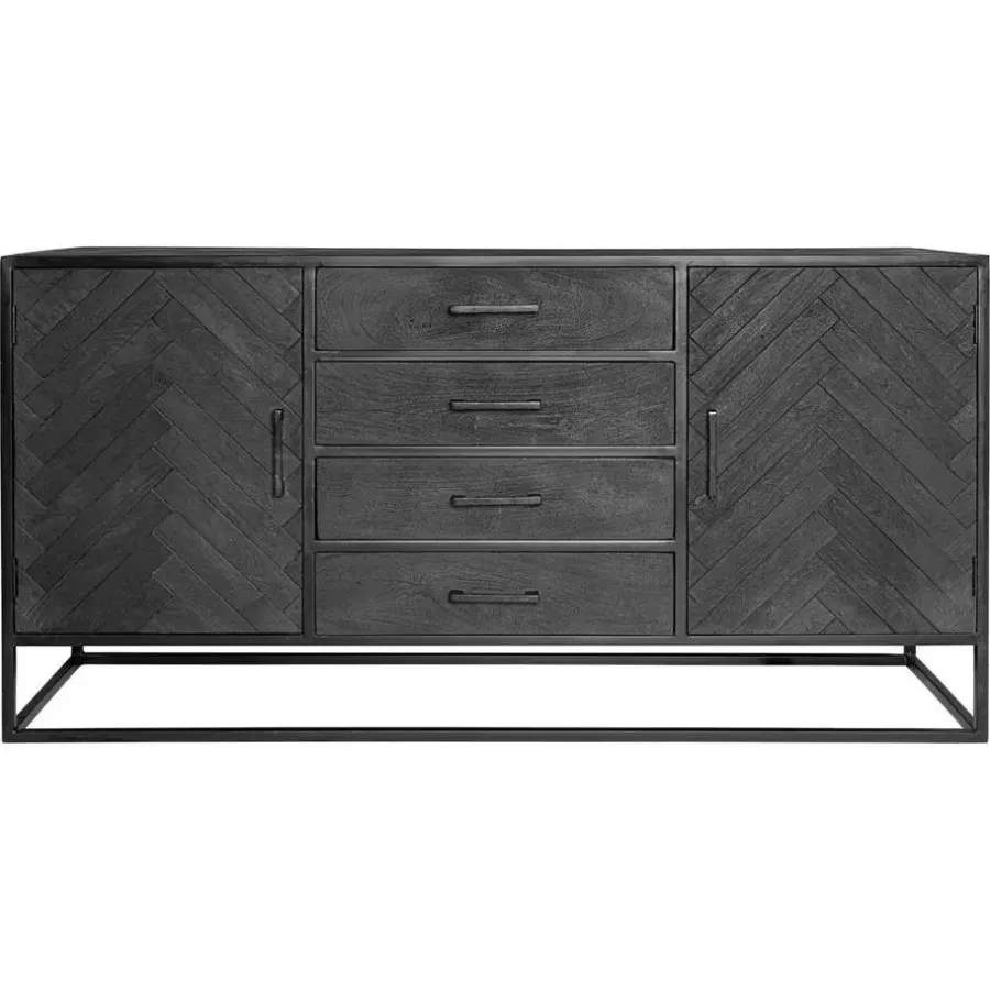 Dressoirs-StarFurn - Dressoir New York - 165 cm - zwart
