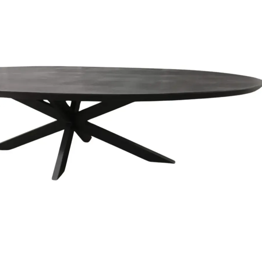 Starfurn - Eettafel Brandy - Zwart - 90x180x76 cm