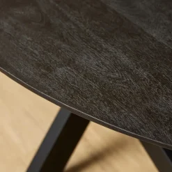 Ovale Eettafels-Starfurn - Eettafel Brandy - Zwart - 90x160x76 cm