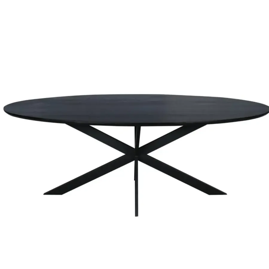 Starfurn - Eettafel Ferris - Zwart - 100x210x76 cm