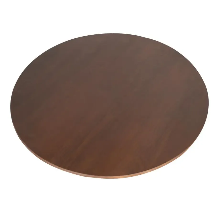 Houten Eettafels|Ronde Eettafels-Starfurn - Eettafel Ferris - Bruin - 150x150x76 cm