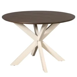 Ronde Eettafels|Houten Eettafels-Starfurn - Eettafel Madison - Bruin - 110x110x76 cm