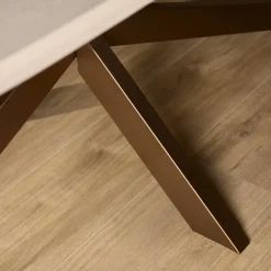 Ovale Eettafels|Houten Eettafels-Starfurn - Eettafel Madison - Beige - 100x280x76 cm