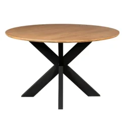 Ronde Eettafels-Starfurn - Eettafel Madison - Bruin - 150x150x76 cm