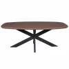 Ovale Eettafels-Starfurn - Eettafel Madison - Zwart - 100x280x76 cm
