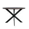 Houten Eettafels|Ronde Eettafels-Starfurn - Eettafel Madison - Zwart - 150x150x76 cm