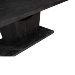 Rechthoekige Eettafels|Houten Eettafels-Starfurn - Eettafel Voco - Zwart - 110x200x76 cm