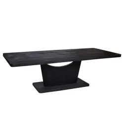 Rechthoekige Eettafels|Houten Eettafels-Starfurn - Eettafel Voco - Zwart - 110x200x76 cm