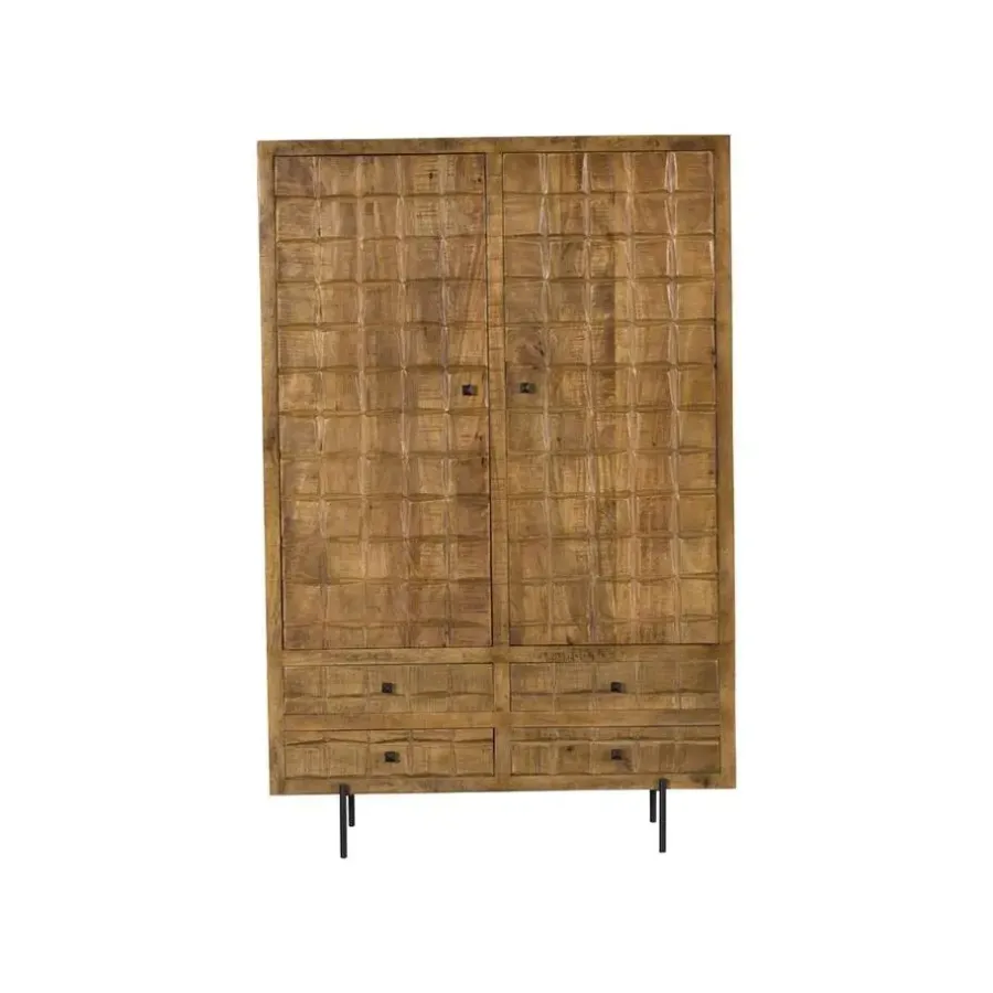 Wandkasten-StarFurn - Kabinet Brandy - 100 cm - naturel
